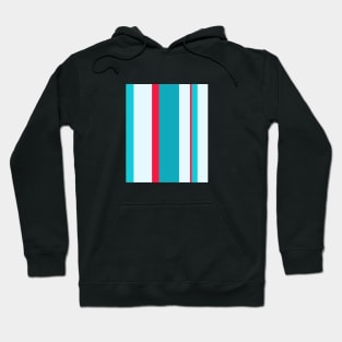 Crazy stripes red and blue Hoodie